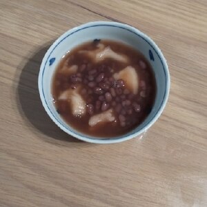 缶詰で簡単ぜんざい